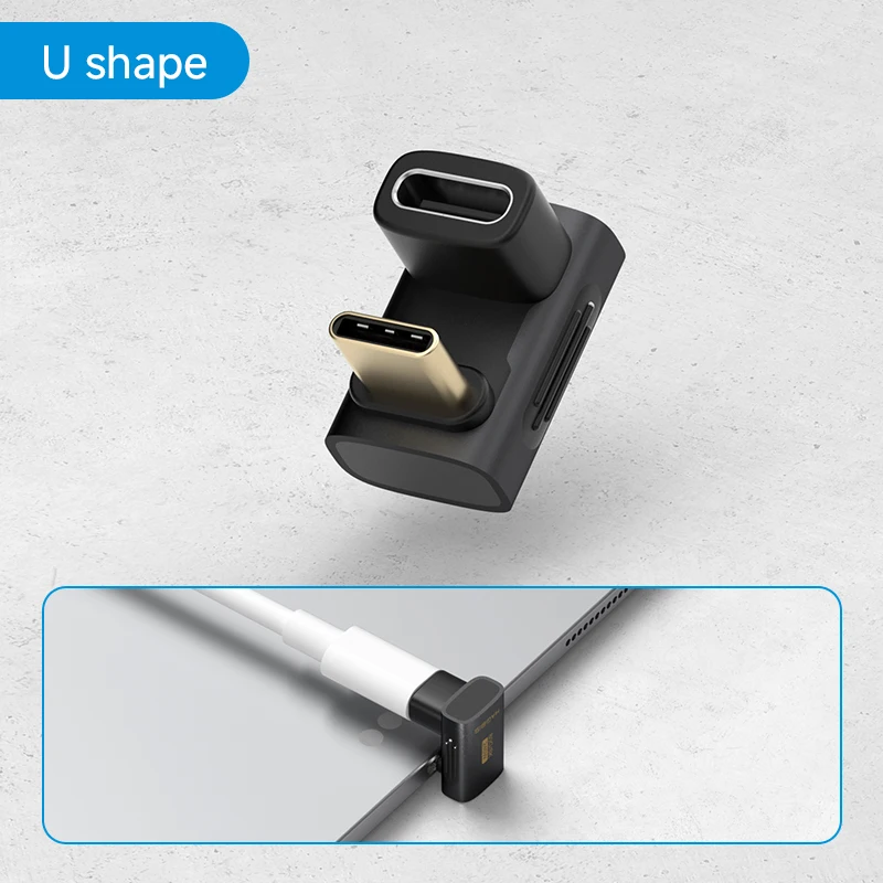 Hagibis USB C auf C Adapter 90 Grad rechtwinkliger Konverter 80 Gbit/s USB4 Datenkabelverlängerung für Thunderbolt 5/4 iPhone 17 Laptop