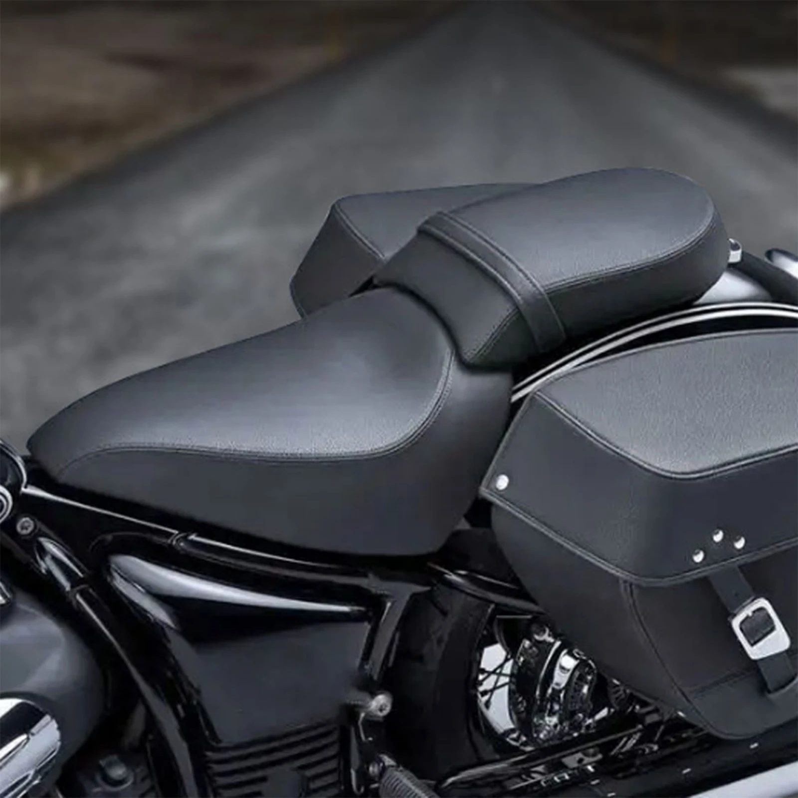 Fits For BMW R18/100 Years/R18 Classic R 18 2020-2024 2025 Motorcycle Passenger Pillion Detachables Black Cushion Pad Rear Seat