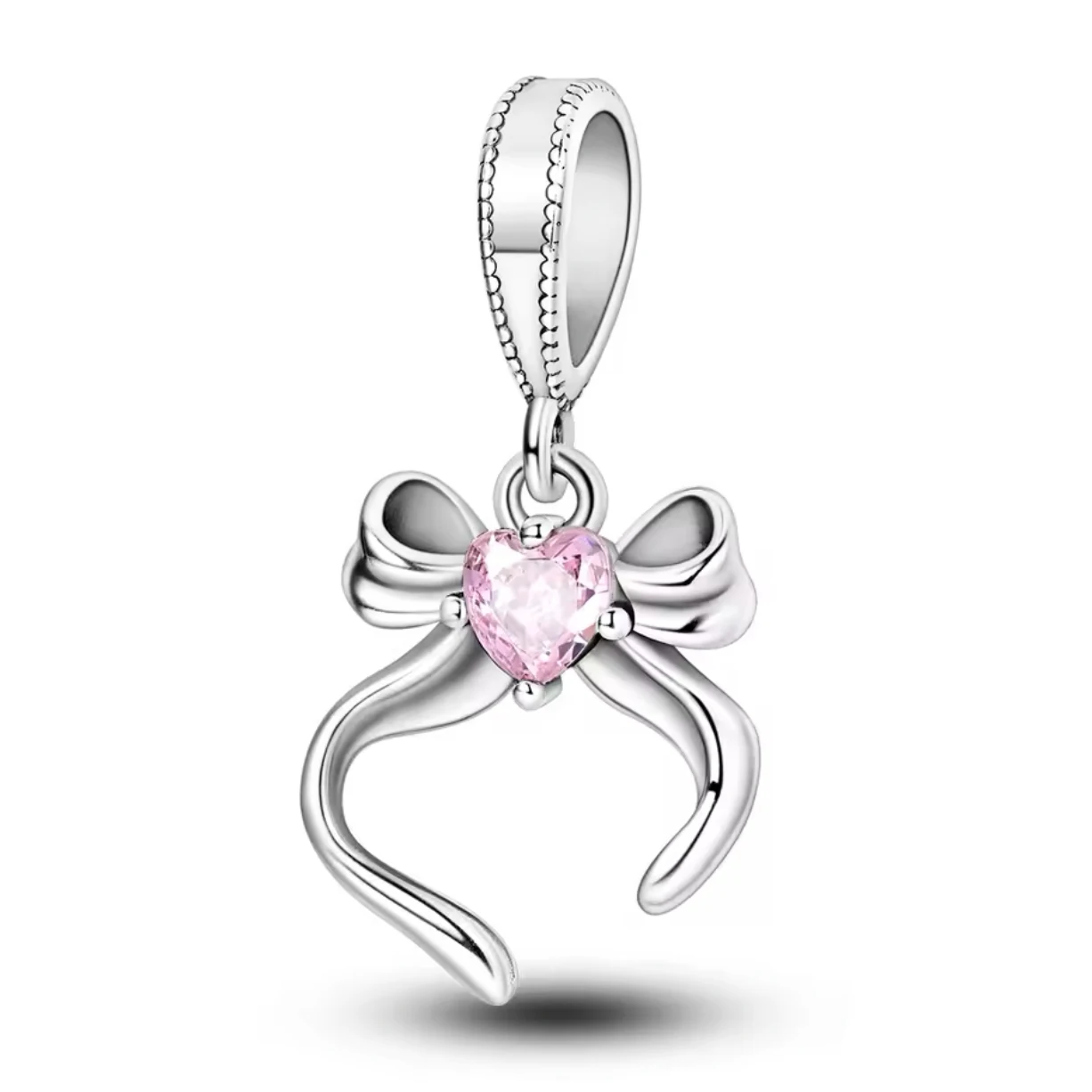 2026 Hot Selling 925 Silver Pink Girl Series Pendant Suitable For European Bracelets DIY Accessories Women's Charm Jewelry Gift