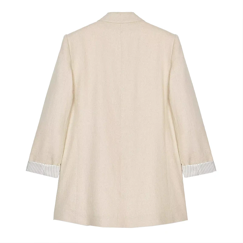 Casual linnen pak Jaet dames bedrukte manchet zomer nieuwe Sle Z 2025, normale lengte, faionable dagelijks gebruik