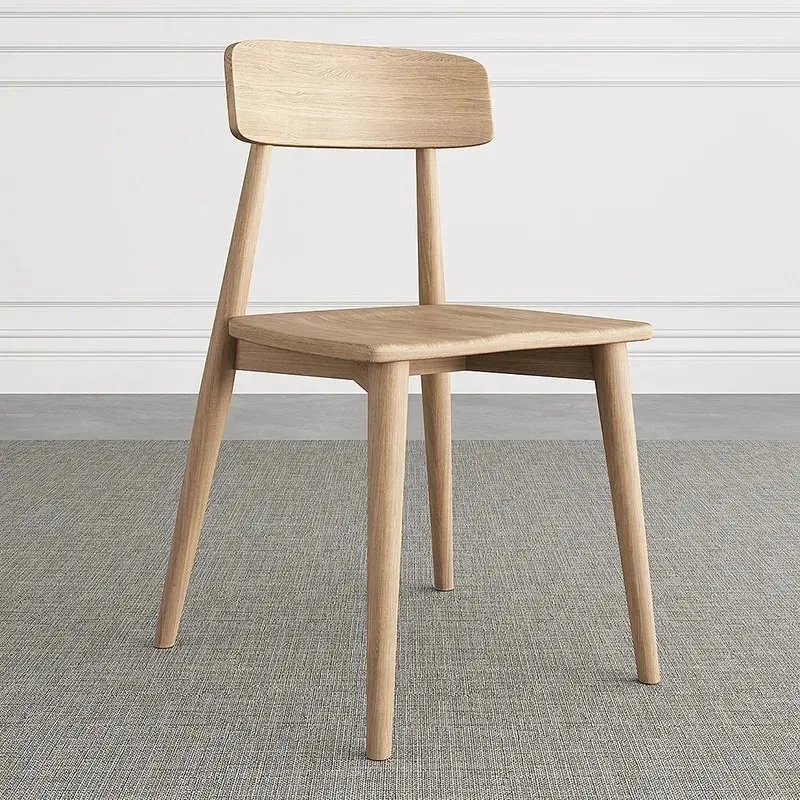 

Black Versatile Modern Minimalist Design Made of Solid Oak Material Used for Dining Chair or Walnut Color Backrest Leisure Chair