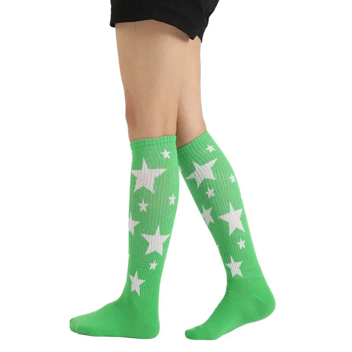 

1 Pair of European and N Sports Socks Combed Cotton Socks Knee-length Tube