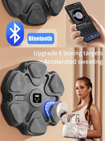 Smart Music Boxing Machine para adultos e crianças, Sports Fitness Trainer, Home Exercício Response, Boxing Wall Target, Novo