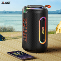 ZEALOT_MP1 Portable Bluetooth Speaker 60W StormBox Blast Outdoor Wireless Speaker IPX6 Waterproof Party Camping Speaker 12H ZEAL