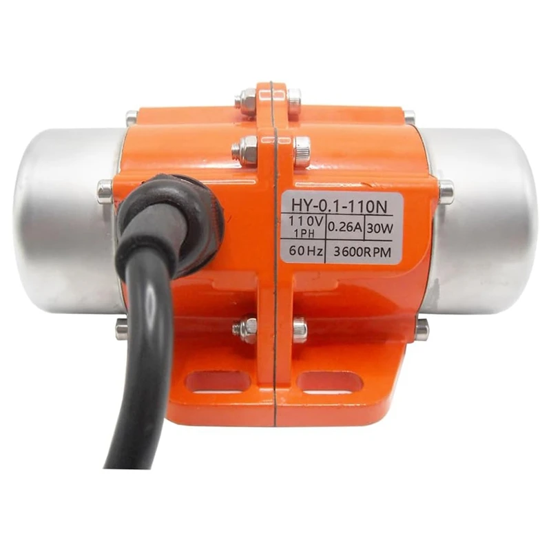 Concrete Vibrator Vibration Motor, 30W AC 110V 3600Rpm Speed Adjustable Case Vibrating Motor For Shaker Table US Plug