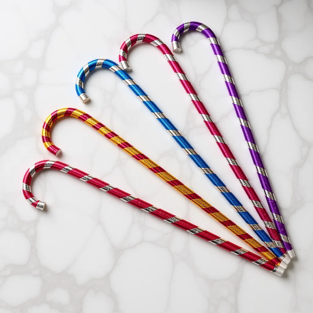 Canne de danse Jazz de haute qualité, 5 pièces, béquille pour spectacle sur scène, pour danse du ventre, fête de carnaval, spectacle de noël, accessoires de photographie