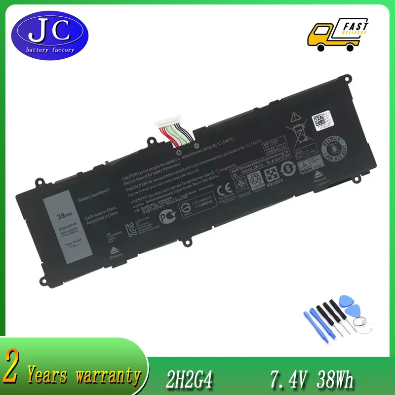 

JCLJF NEW 2H2G4 Laptop Battery for Dell Venue 11 Pro 7140 Series Notebook HFRC3 21CP5/63/105 2217-2548 7.4V 38Wh 4980mAh