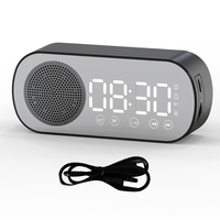 Wireless Bluetooth Speaker Clock Radio Dual Alarm Support TF Card Digital Alarm For Home Office