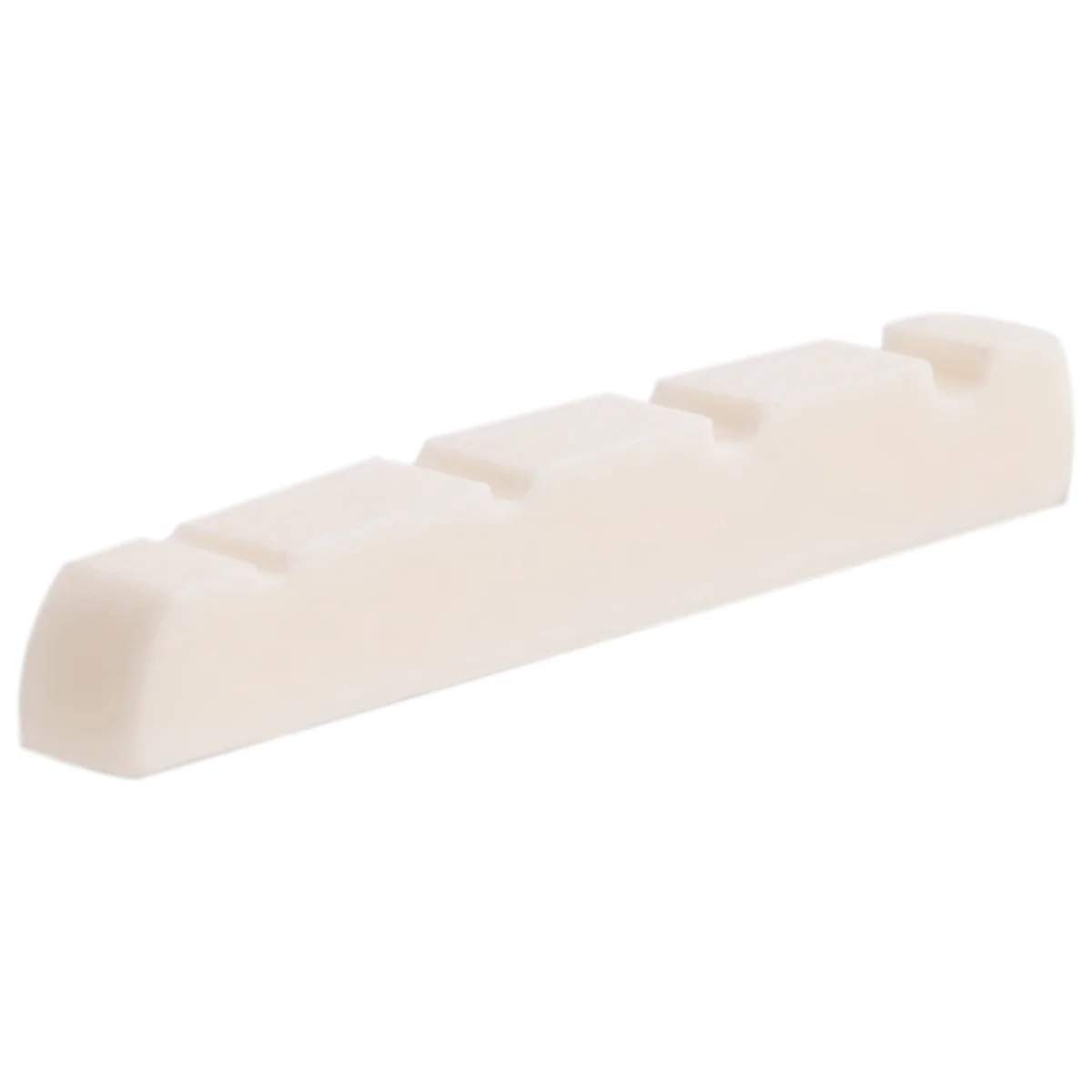 Porca de baixo de osso de fundo plano pré-agurado para 4 cordas fender pb jb precisão baixo jazz baixo, 38x3.5x5/4.5mm rico