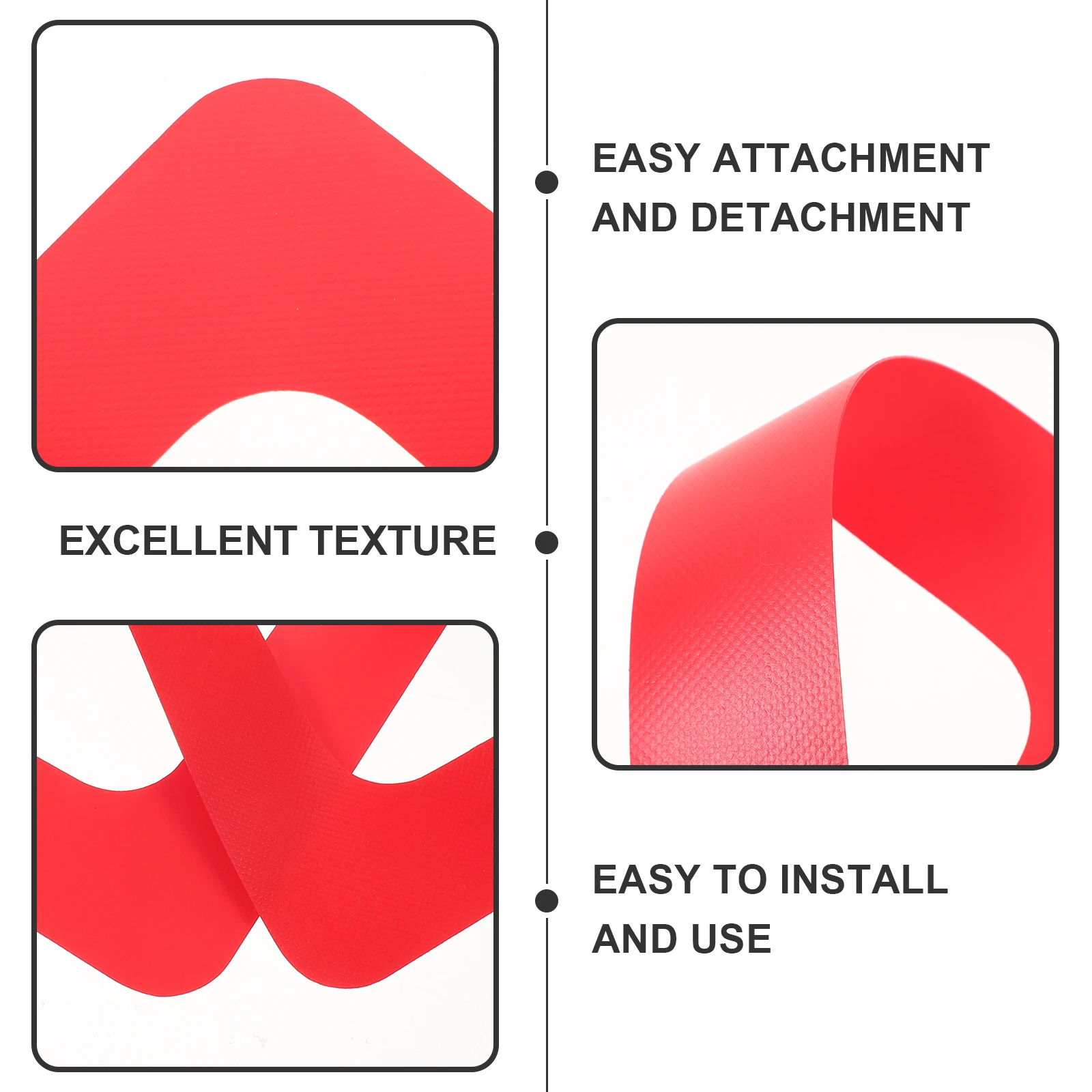 

Detachable Surfboard Fin Box Patch SUP Paddleboard Accessories 9 Inch Tail Rudder Slot Connector Red Color Plastic Base