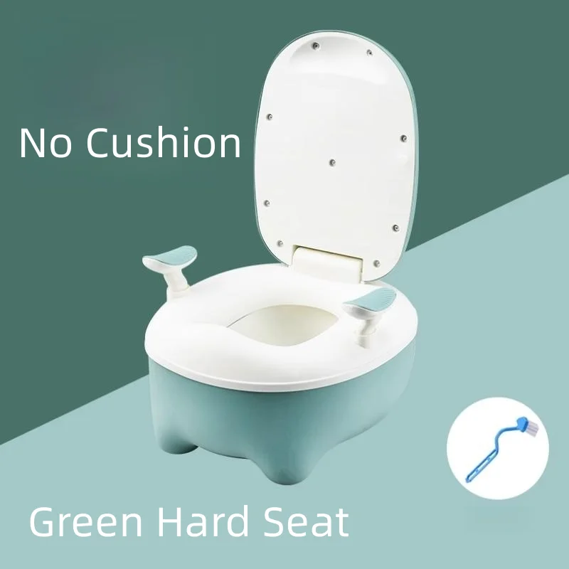 Cartoon Potty Training Toilet for Kids, pote para meninos e meninas, cadeira de design ergonômico, banheiro confortável, escova grátis, presente para 1 a 6 anos de idade