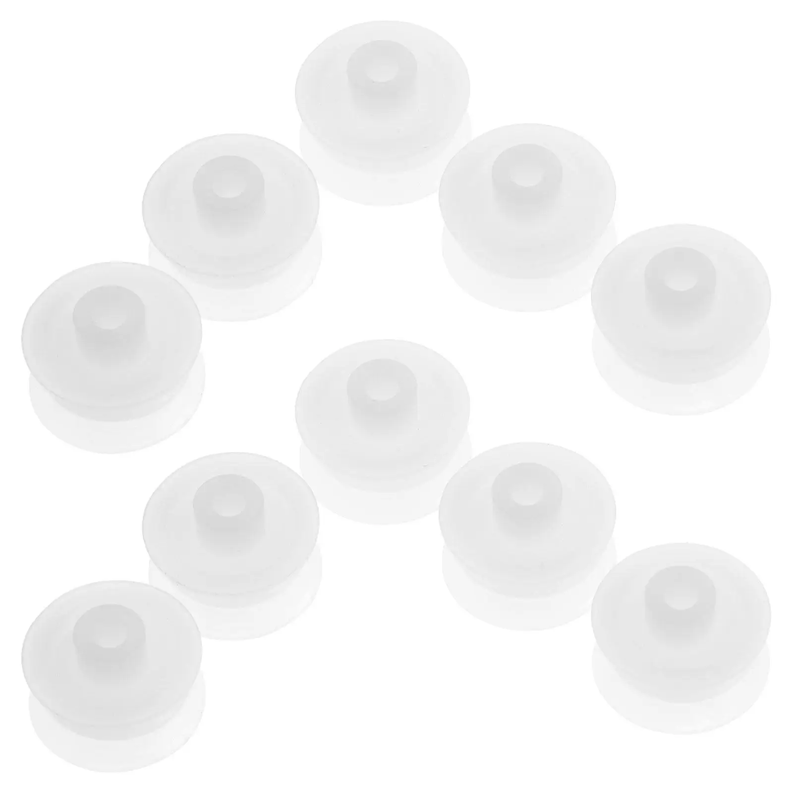 10Pcs Plastic Dual-Groove Pulley for Tape Recorders 1.9mm Hole V-Belt Pulley for Cassette Decks Audio Equipment Replacement and