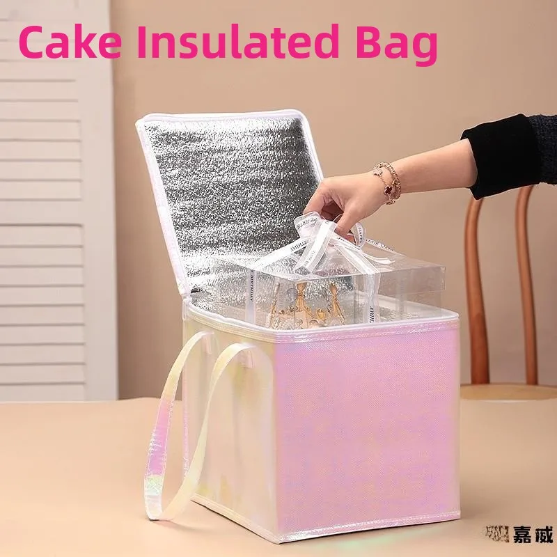 Long-Lasting Insulated Bag Aluminum Foil Thickened Handheld Delivery Special Large Capacity Refrigeration Bag for Takeaway