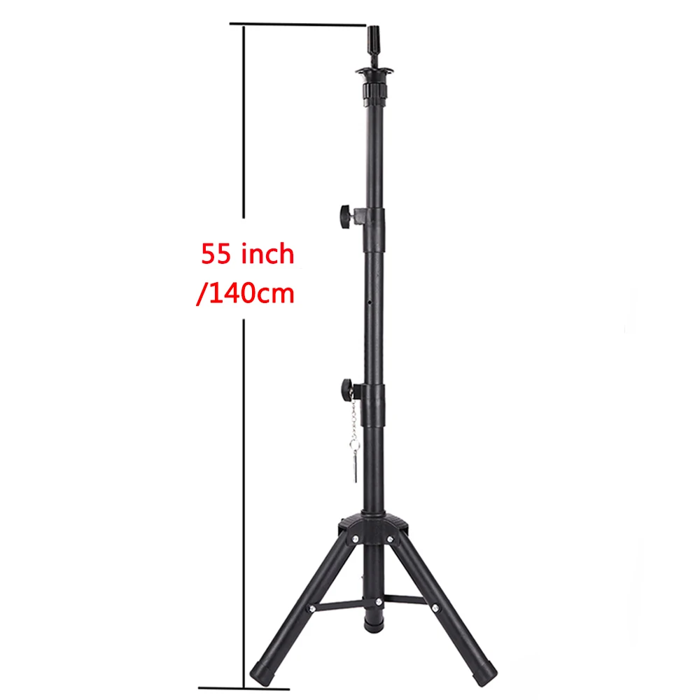 Wig Stand with Three Holders for Wig Making