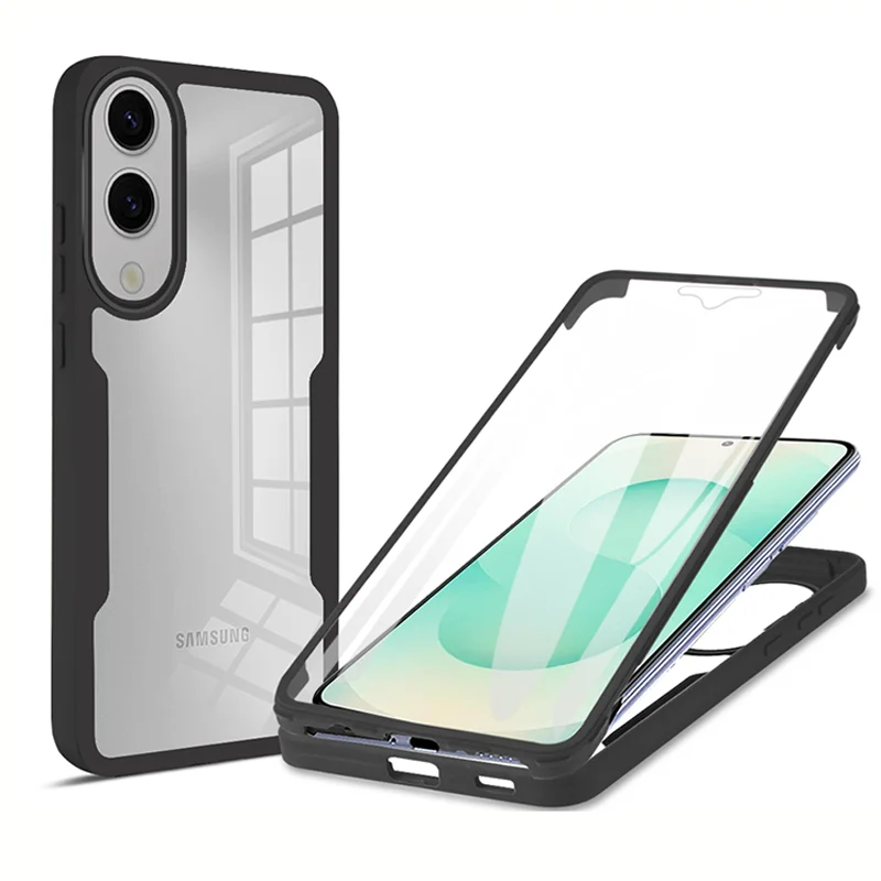 

360 Full Body Built-in Screen Protector Phone Case For Samsung S25 Edge S25 S24 S23 S22 S21 Ultra Shockproof Protective Cover