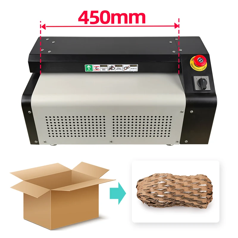 

450mm China Big Factory Price Chips Perforator Packaging Carton Cardboard Shredder with Good Quality for ECO Cushion Packaging