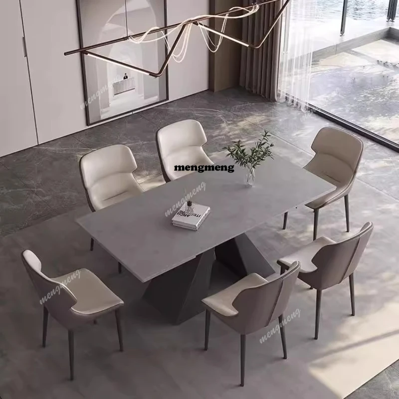 Mesas de Comedor Modernas de Lujo, Mesas de Comedor Cuadradas de Madera para Cocina, Comedor, Mesas de Restaurante, Muebles para el Hogar