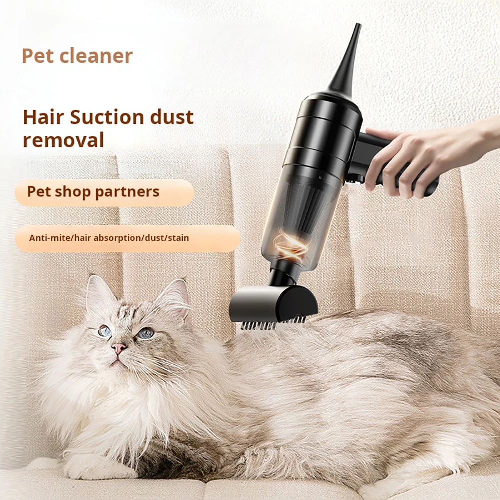 Portable Wireless Vacuum Cleaner Bandwidth Mouth Suction Head Pet Hair Cleaning Suitable Car Home Handheld Dust Cleane Vacuum