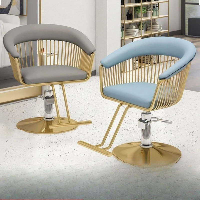 Perm and dye hair salon with reclining swivel chair for hair cutting Internet celebrity trendy store perm