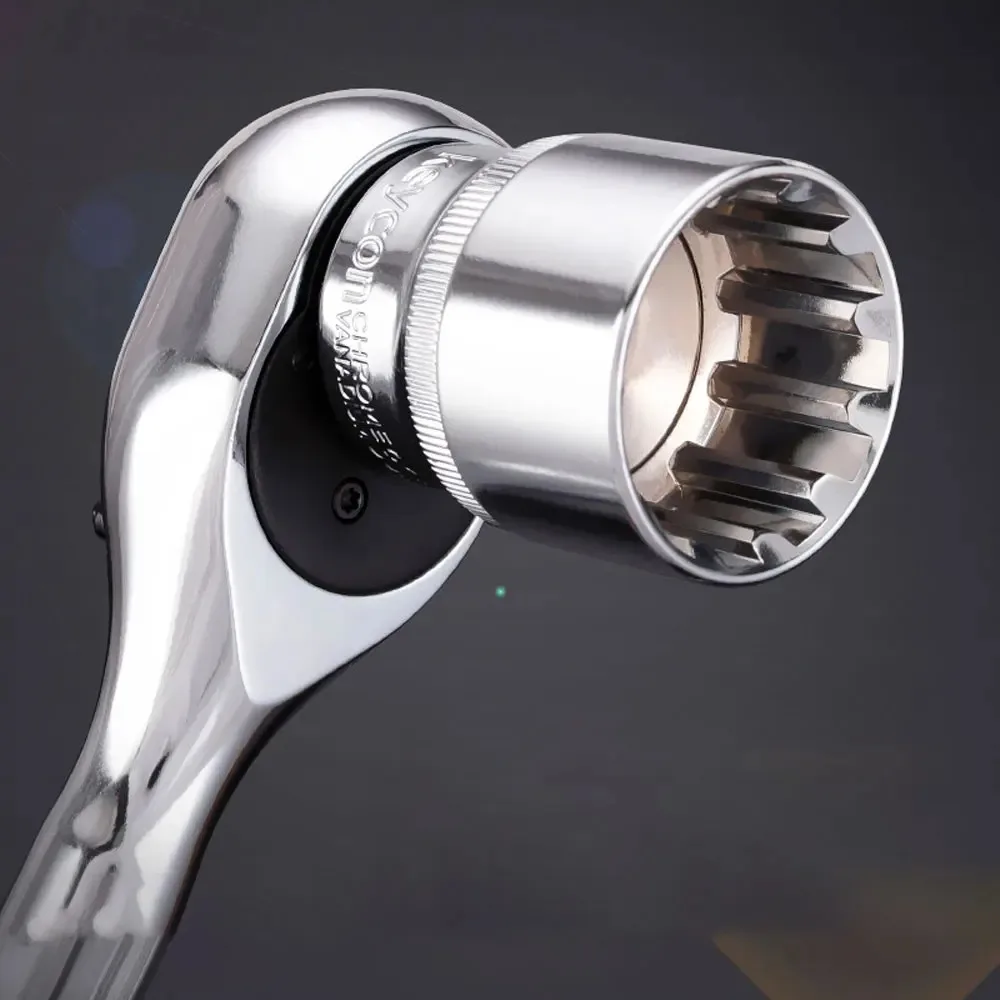 1/2inch Drive 8-32mm Ratchet Wrench 12 Point Short Socket Bit 12 Tooth Socket Set for Car Auto Repair Hand Tool