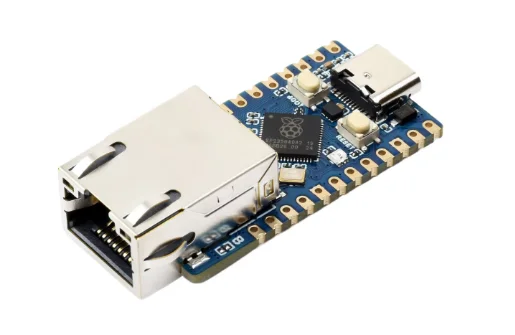 Waveshare RP2350-ETH Mini Development Board, RP2350 Ethernet Port Module, Supports TCP Server/TCP Client/UDP Server/ UDP