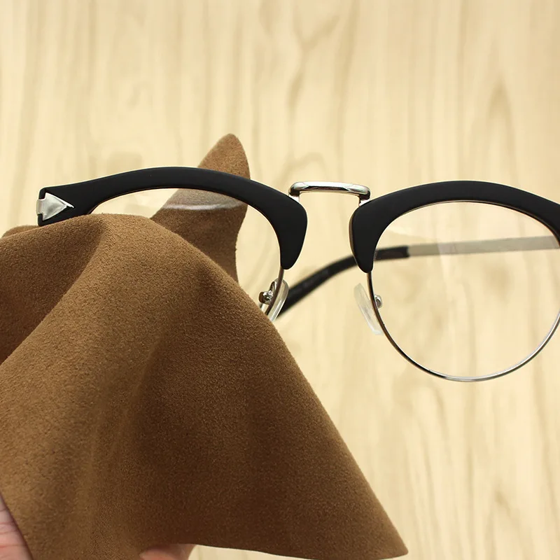 5pcs Individually Wrapped Glasses Cloth Fine Fiber Thickened Suede Fleece Glasses Cloth Suede Mobile Phone Screen
