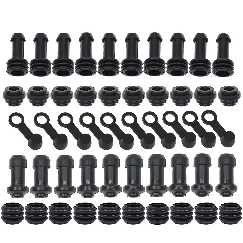  10Pcs 8mm Car Brake Pump Dust Cap Oil Drain Screw Cap Brake Caliper Bleed Nipple Black Screw Dust Caps Cover Rubber Motorcycle 