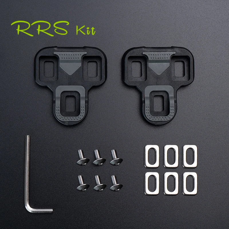 Rrskit Bicycle Pedal Cleats Ultralight Cycling Pedal Shoes Cleat Floating Road Bike Self-Locking Plate For KEO For Wellgo RC7