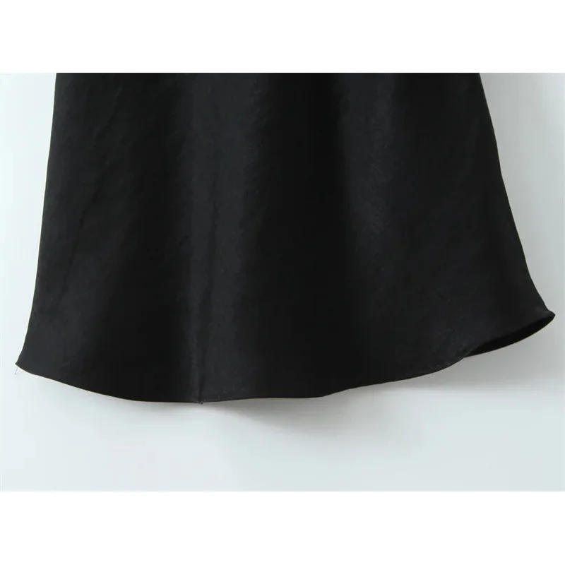 Women's Elegant Sleeveless Halter Neck Lined Dress Summer Sexy Solid Color Chic Slim Fit Evening Dress