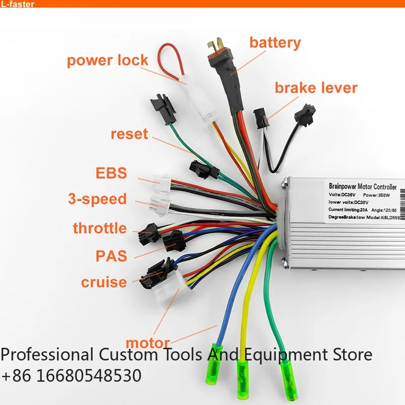 

3aL-faster 36v 350w 14 Inch Rear Drive Hub Brushless Gear Motor Wheel for Electric Bike