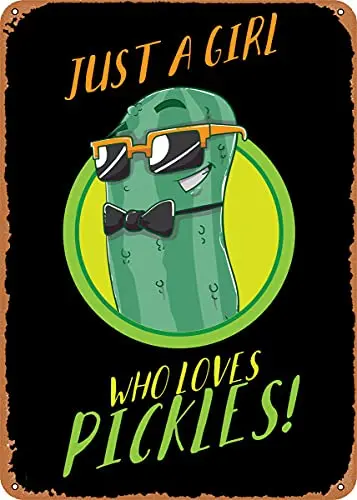 Pickles Love Vintage Look Metal Sign Patent Art Prints Retro Gift 8x12 Inch