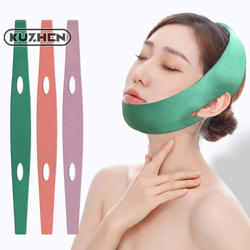 Facial Slimming Bandage Double Chin Remover V Face Lift Up Anti Wrinkle Breathable Sleep Bandage Skin Care Beauty Tools