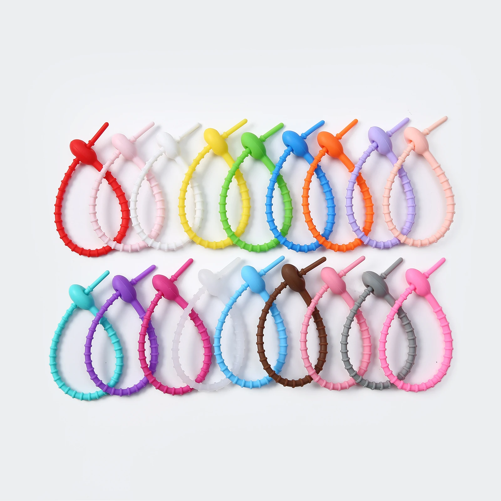 KeyChain Tag Rope Silicone Rubber Loop, DIY Key Holder