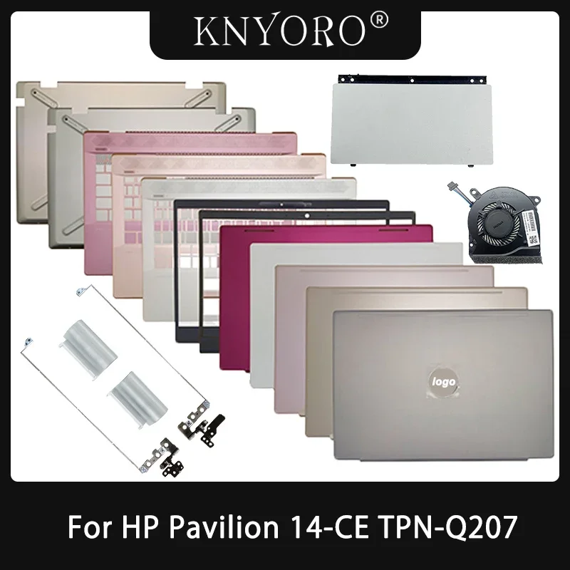 

NEW For HP 14-CE TPN-Q207 Laptop LCD Back Cover Screen Bezel Frame Hinges Palmrest Bottom Case L19174-001 L26367-001 L19191-001