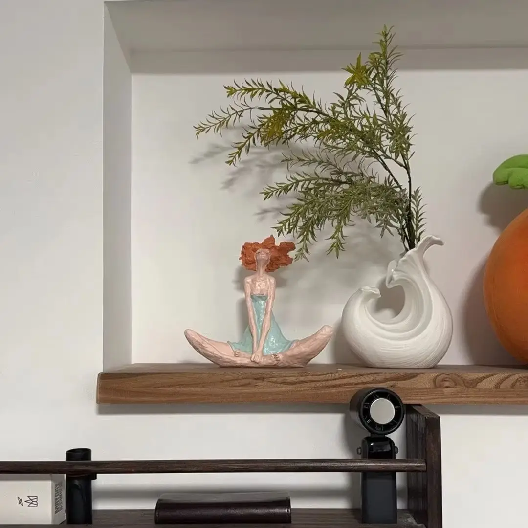 Sculpture Decor Premium Unique Lady Figurine Art Show Home Hall Portrait Gentle Modern Cozy Sideboard