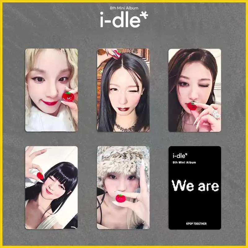 5pcs/set I-DLE New Album We Are Song Yuqi LOMO Card GIDLE High