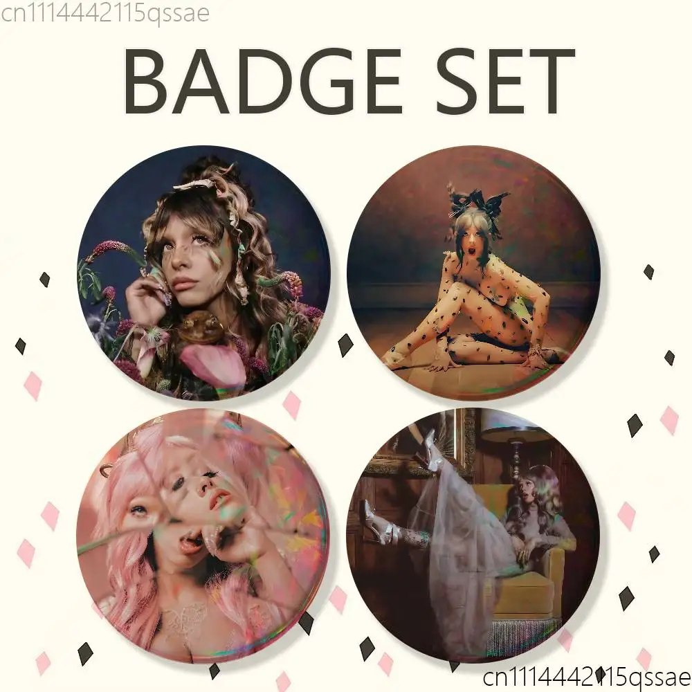 FOR Melanie Martinez 25/32/44/58/75mm Badges Bright Printed Icon Gift For Friends Badge Collar Brooch Lapel Pin Metal