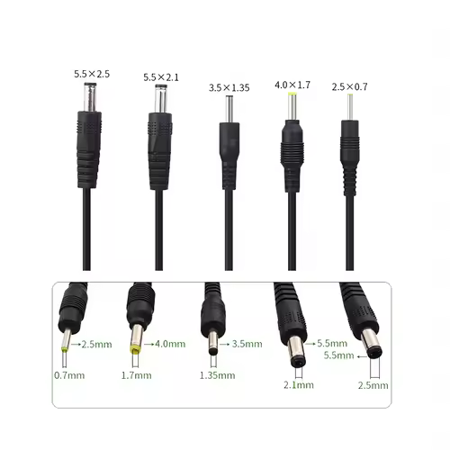USB To DC 3.5*1.35mm 2.0*0.6mm 2.5*0.7mm 4.0*1.7mm 5.5*2.1mm 5.5*2.5mm Plug Jack DC 5V Power Extension Cable Connector - Image 3