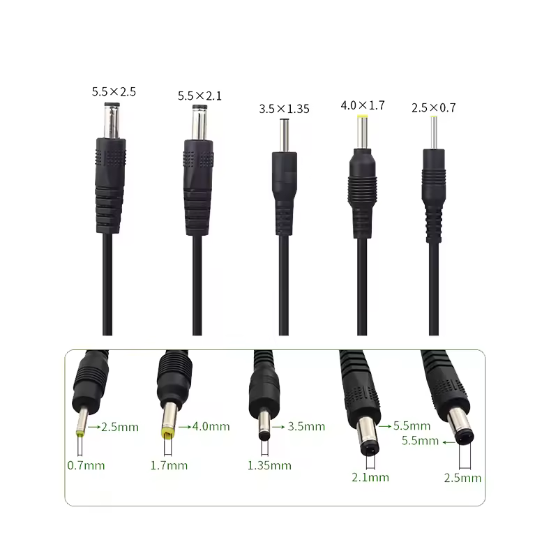 USB To DC 3.5*1.35mm 2.0*0.6mm 2.5*0.7mm 4.0*1.7mm 5.5*2.1mm 5.5*2.5mm Plug Jack DC 5V Power Extension Cable Connector - Image 3