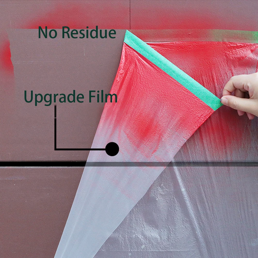 Outer Wall Paint Protection Film Decoration Paint Masking Film High Viscosity Adhesive Furniture Car Spray Paint Protector