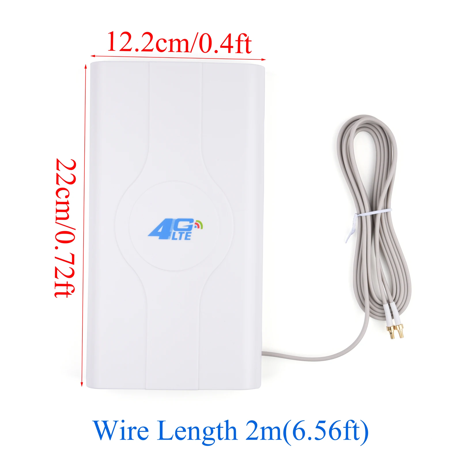4G LTE 36dbi Antenna 700-2700mhz Mobile Panel Antenna TS9/CRC9/SMA Male Connector Cable 2m/6.56ft For 4G Router Wireless WiFi view 2