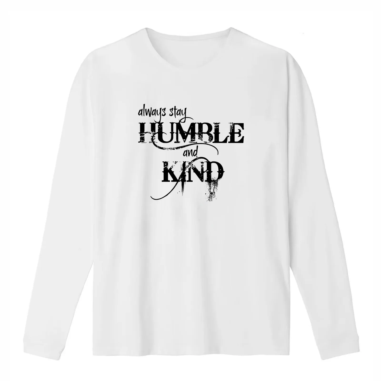 Always Stay Humble and Kind T-Shirt Summer Casual Cotton Tee Oversized Streetwear Tops Vintage Graphic Print 100% Cotton
