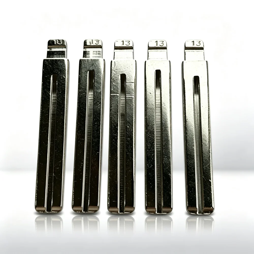 10Pcs #13 HY22 Uncut Flip Key Blade For KD Machine Fit Kia Sportage Rio Hyundai Replacement Metal Blank