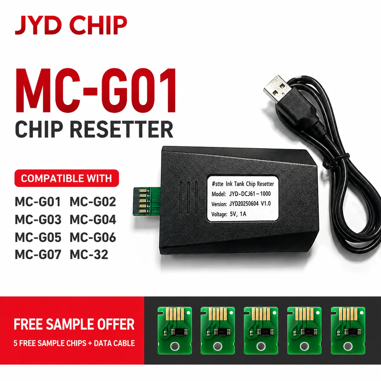 MC-G01 Resetter MC-G02 MC-G03 MC-G04 MC-G05 MC-G06 MC-G07 MC-32 Maintenance Box Chip Resetter for Canon MC G01 MC G02 MC G03
