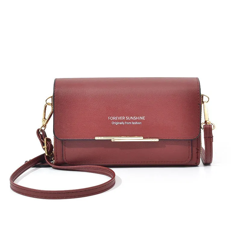 

Модная женская сумка через плечо на одно плечо с двойной молнией, простой свободный кошелек для телефона для ежедневных поездок на работу