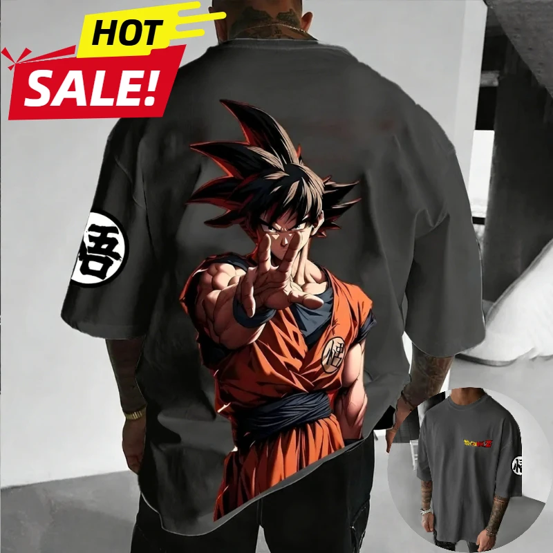 

Son Goku Super Saiyan Dragon Ball Anime Harajuku Men Top Summer Oversized T-Shirt Loose Women Streetwear Casual Short Sleeve Tee