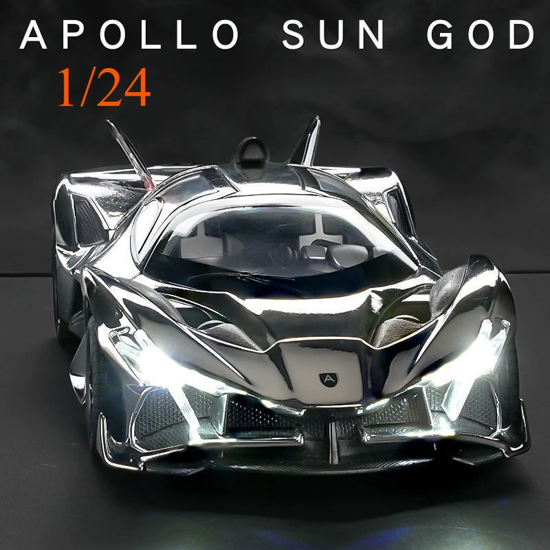 

Apollo Sun God car model collectible car model ornament for boys, 1/24 die-cast alloy car model decoration gift