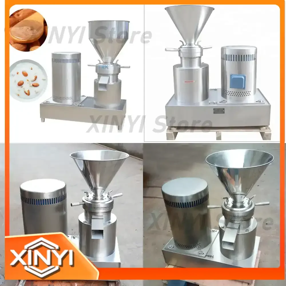 New Wet Food Grinder Machine for Peanut Butter Almond Milk Meat Colloid Mill for Bakery Cooking Food Processing Commercial