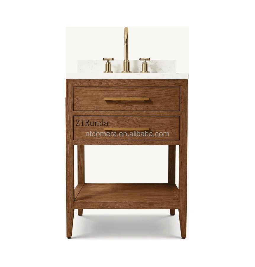 French-style minimalist streamlined solid wood washbasins are suitable for bathrooms