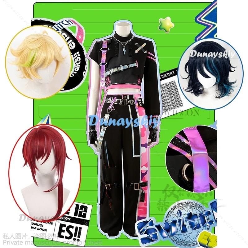 Game Ensemble Stars Switch Harukawa Sora Aoba Tsumugi Sakasaki Natsume Cosplay Carnival Costume Halloween Christmas Outfit Wigs